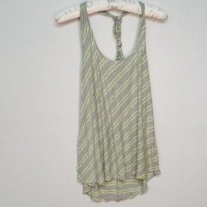 Flowy Gray & Yellow Tank